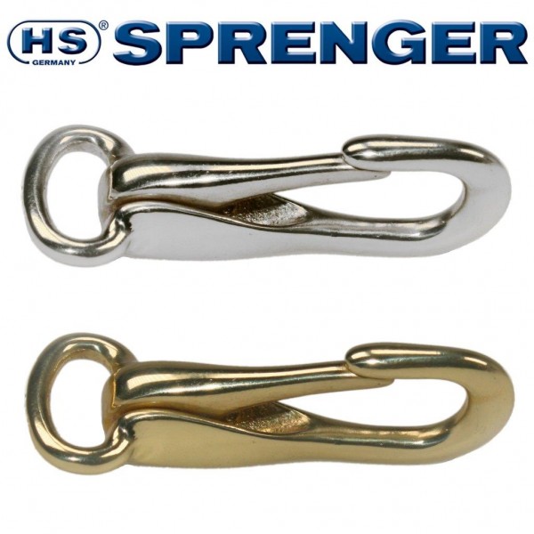 Zaumkarabinerhaken – Messing – HS-Sprenger