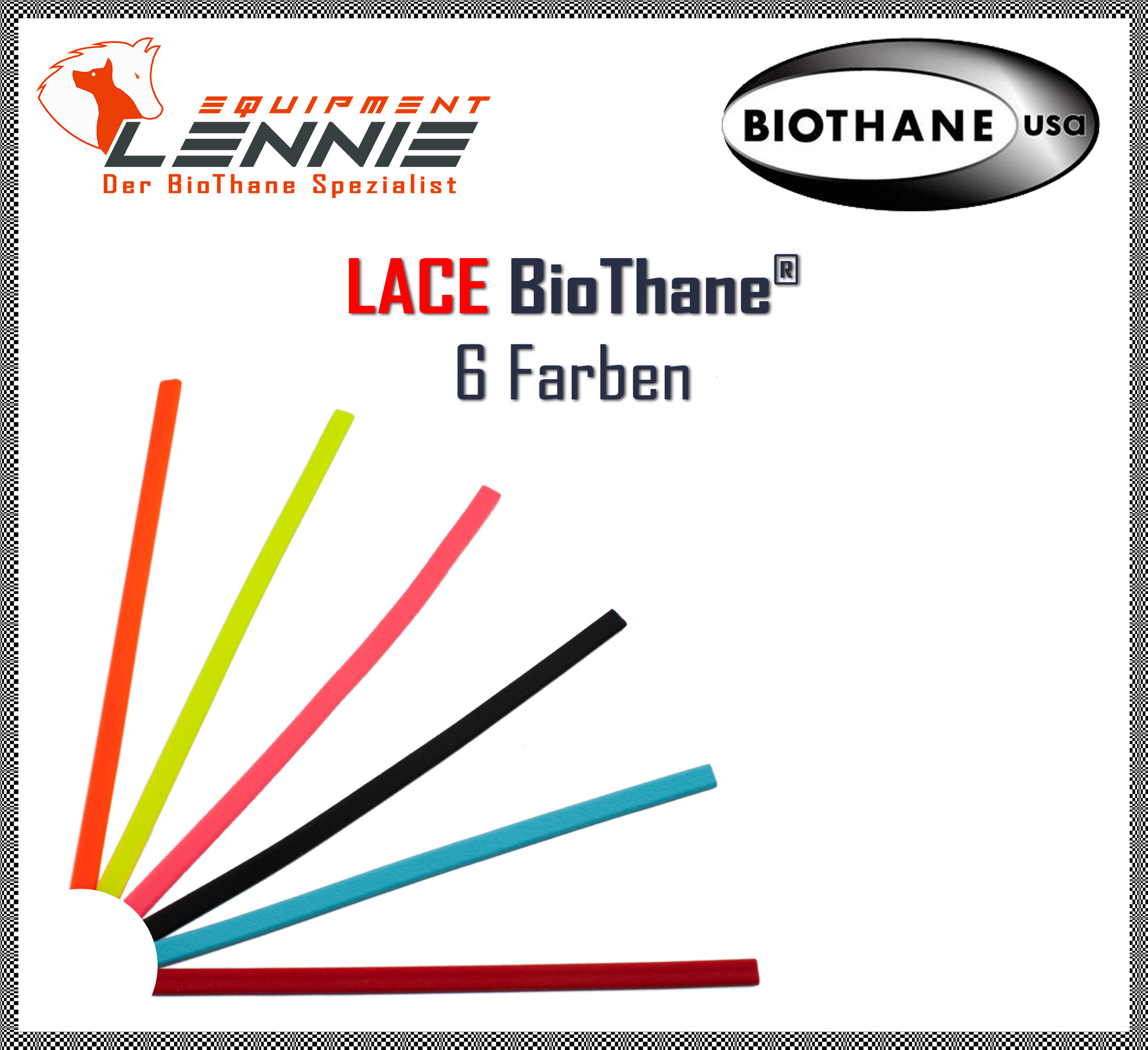 Biothane Beta Meterware in 21 Farben bis zu 8 Breiten