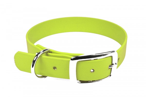 BioThane® Halsband – Dornschnalle – 9 mm – Neon-Gelb