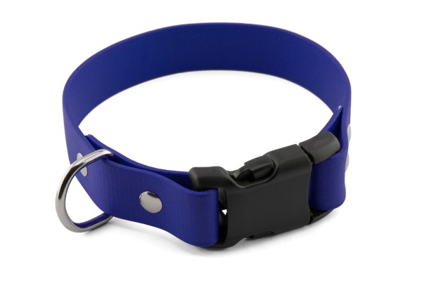 BioThane® Halsband – Klickverschluss – 25 mm – Blau