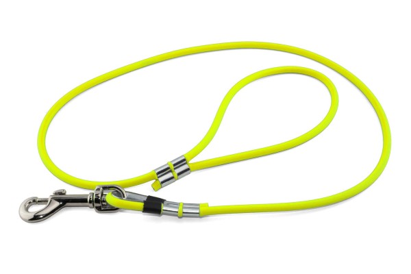 BioThane® Führleine – Ø 8 mm rund – Neon-Gelb
