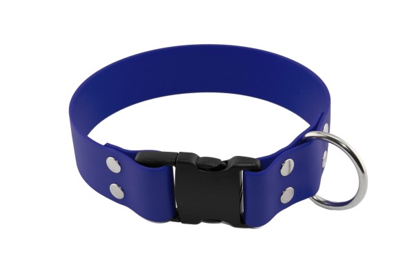 BioThane® Halsband – Klickverschluss – 38 mm – Blau