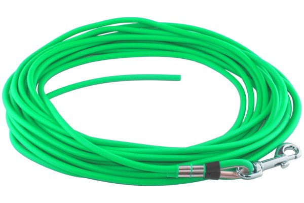 BioThane® Schleppleine – Ø 8 mm rund – Neon-Grün