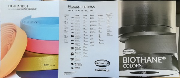 BioThane® Farbkarte vom Hersteller
