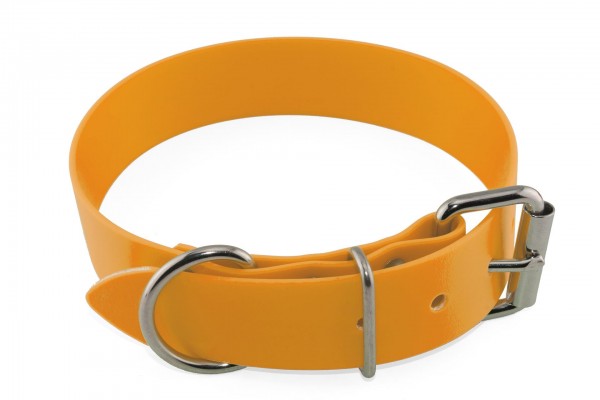 BioThane® Halsband – Rollschnalle – 38 mm – Pastell-Orange