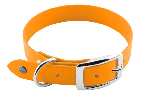 BioThane® Halsband – Dornschnalle – 19 mm – Pastell-Orange