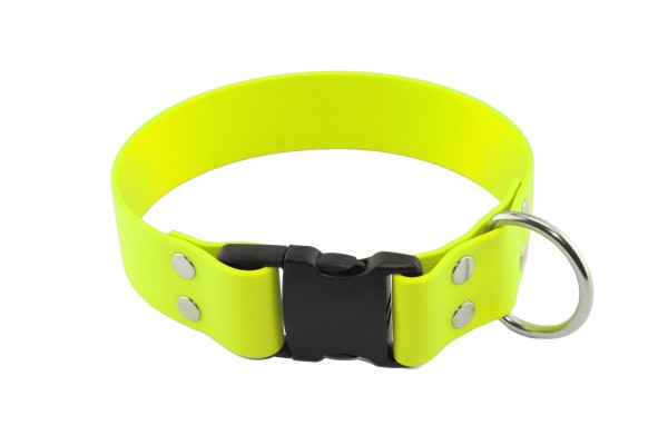 BioThane® Halsband – Klickverschluss – 50 mm – Neon-Gelb