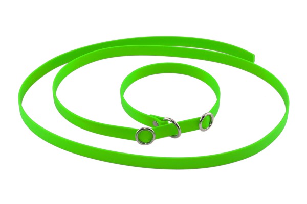 BioThane® Retrieverleine – 16 mm – Neon-Grün