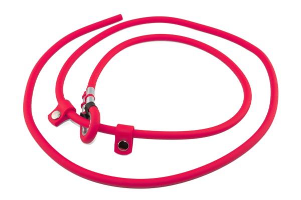 BioThane® Retrieverleine – Ø 6 mm rund – Neon-Pink