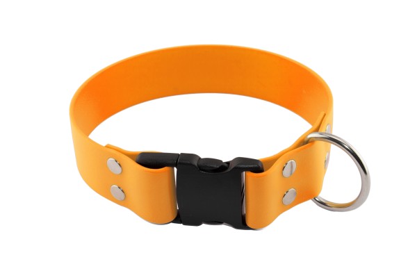 BioThane® Halsband – Klickverschluss – 38 mm – Pastell-Orange